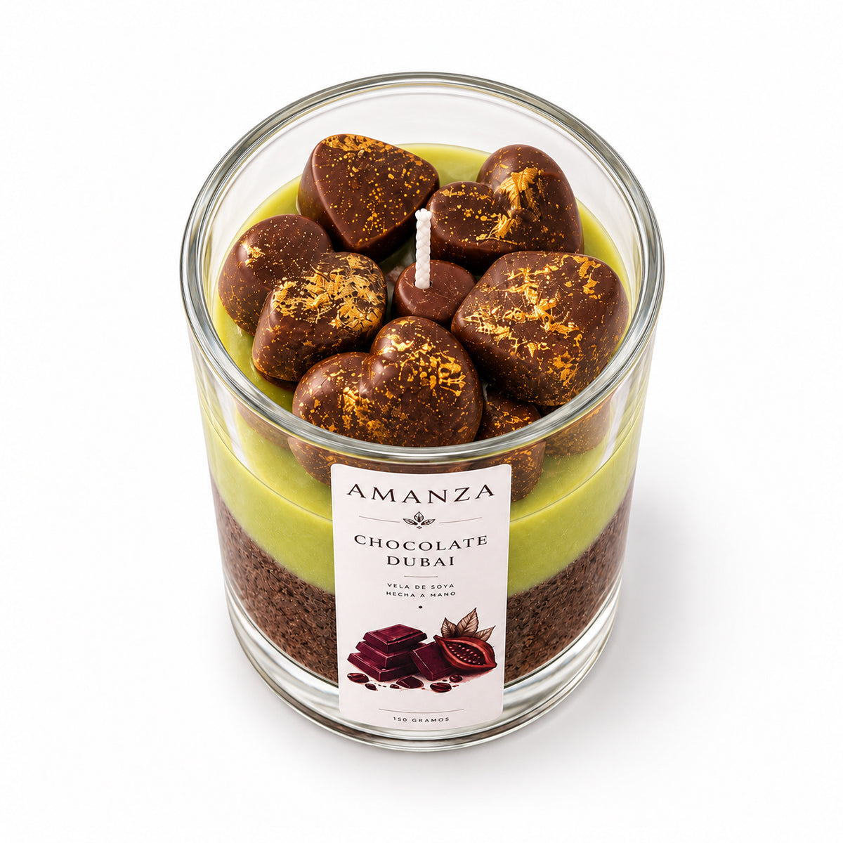 Vela Aromática Postre Chocolate Dubai | Amanza Chile
