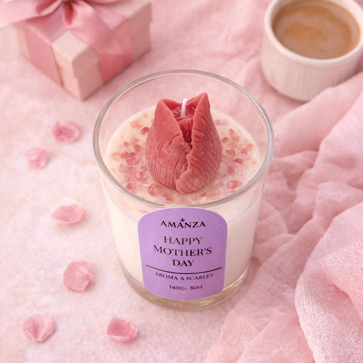 Vela Aromática "Tulip" Día de la Madre  | Amanza Chile
