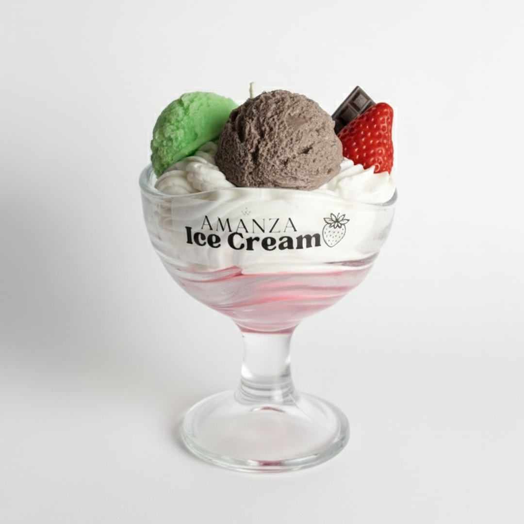 Vela de Soya Natural 280 gr | Ice Cream