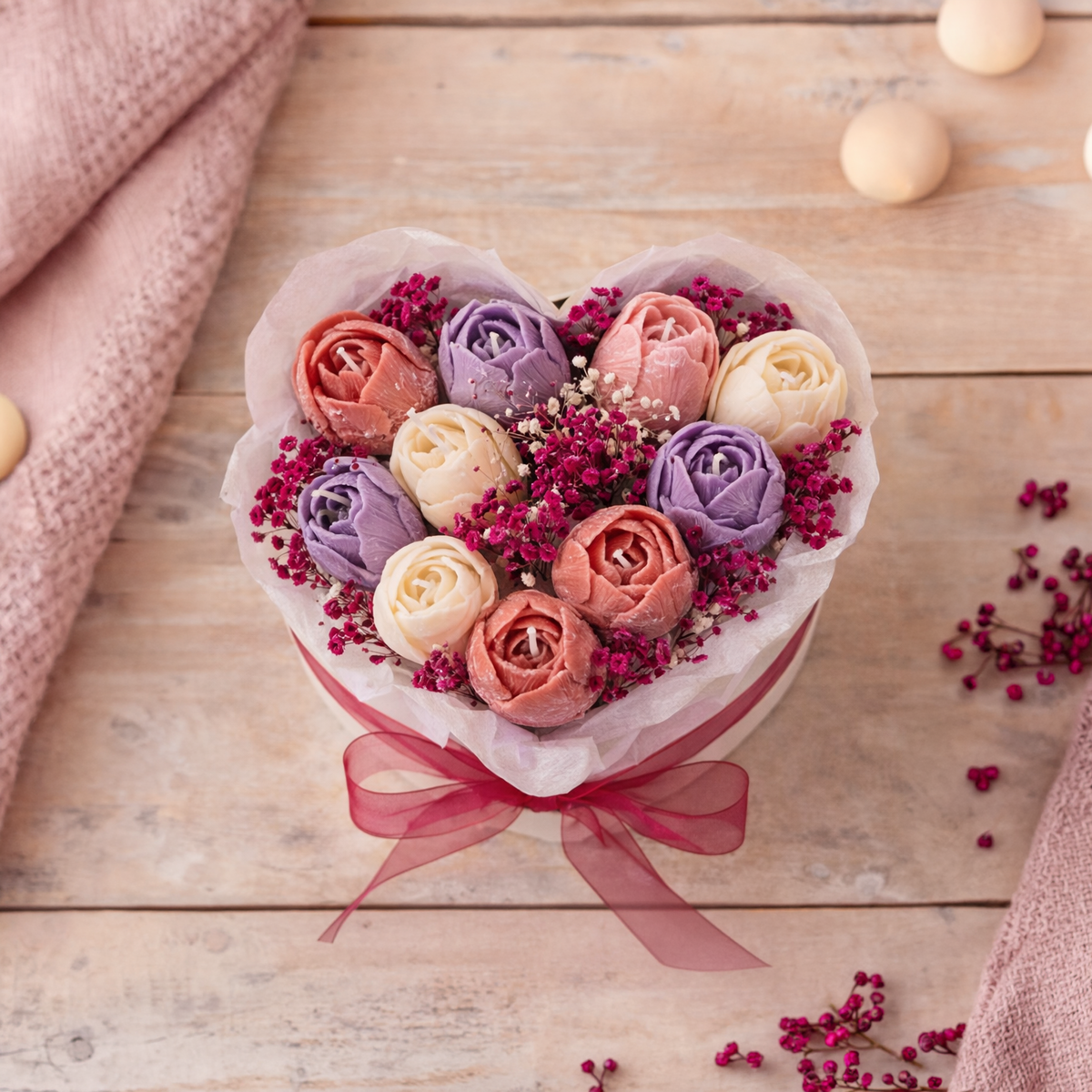 Bouquet de Velas Aromáticas S Día de la Madre | Regalo Original Amanza