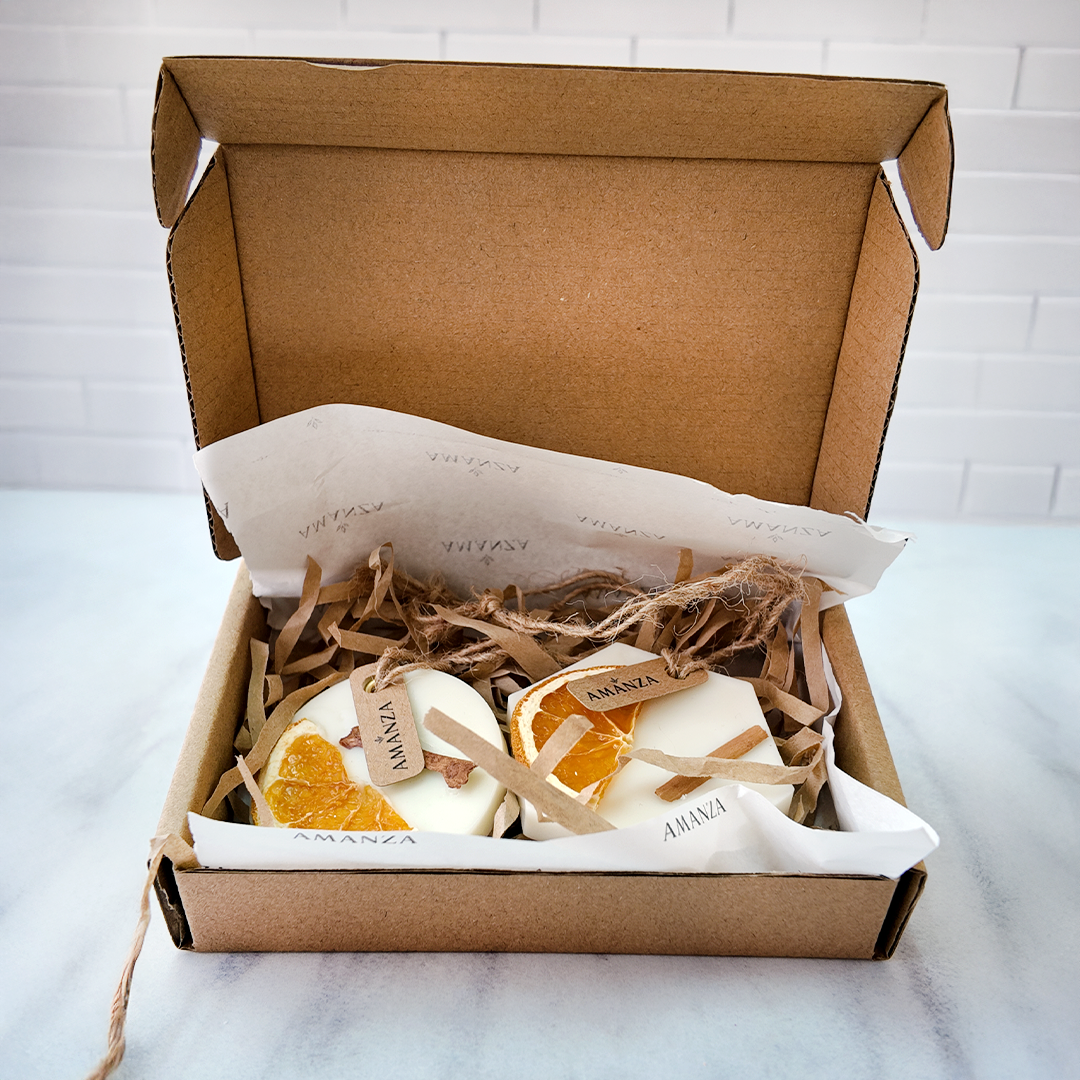 Set Tabletas de Cera Aromáticas 60 gr | Naranja Canela