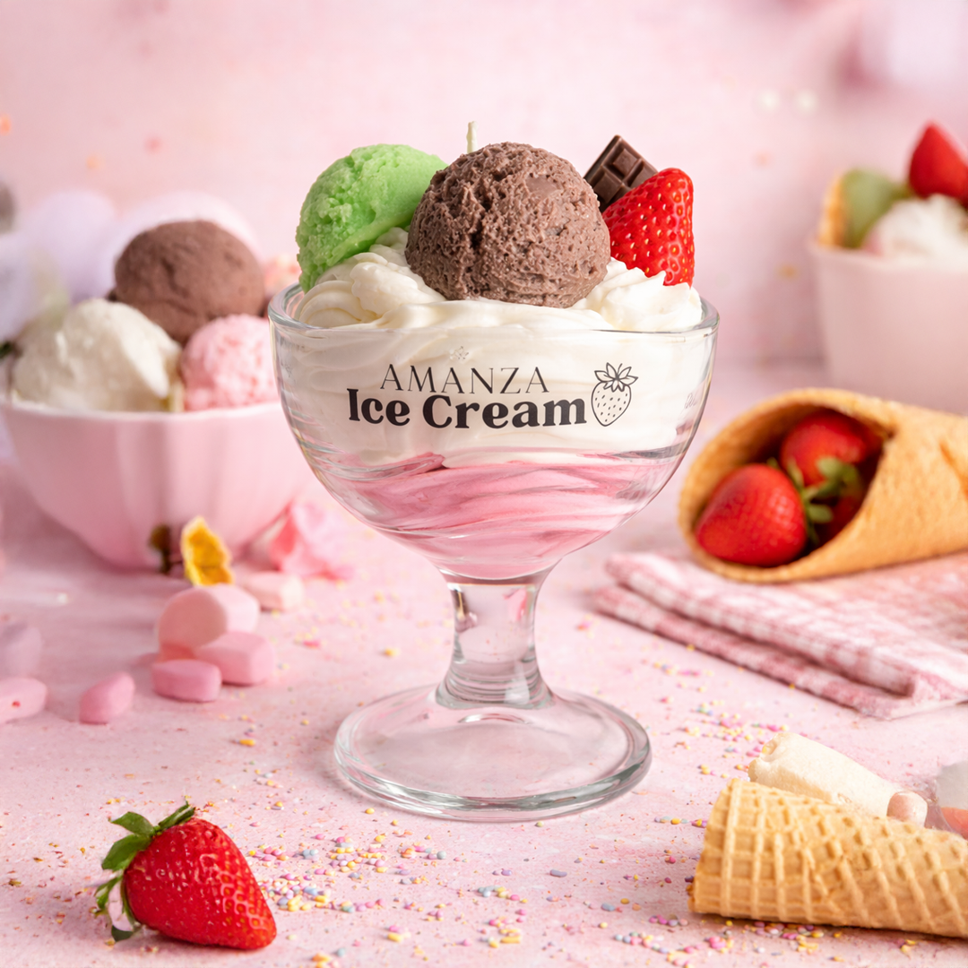 Vela de Soya Natural 280 gr | Ice Cream