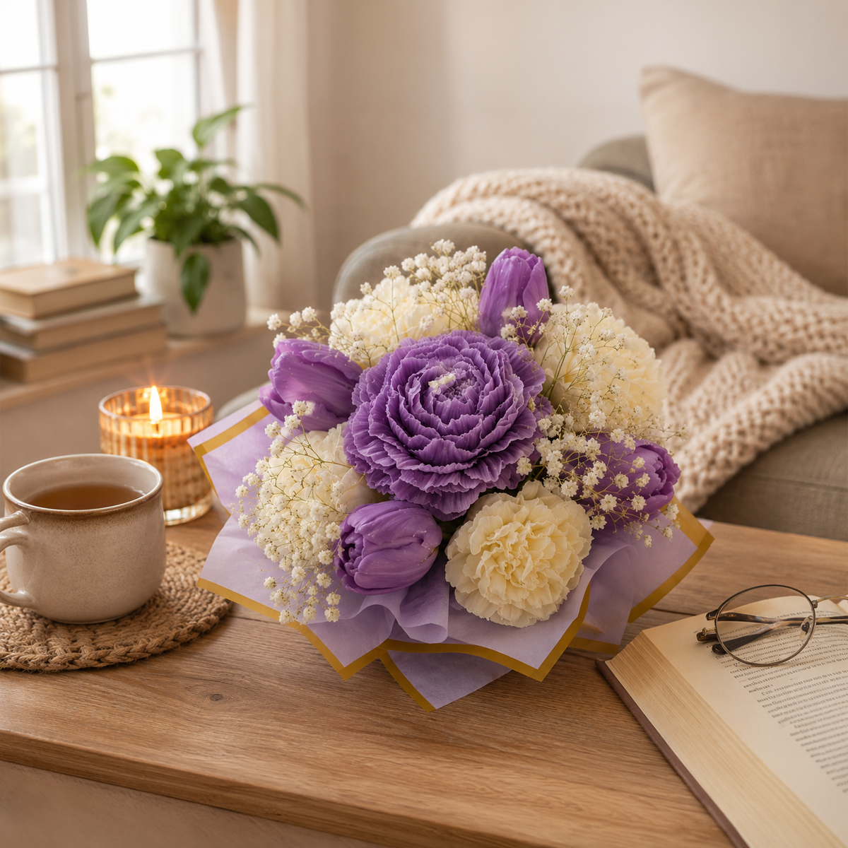 Bouquet de Velas Aromáticas "Ballerina" S | Regalo Original Amanza