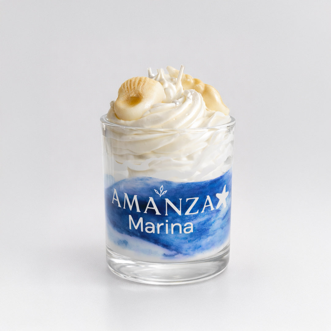 Vela de Soya Natural 180 gr | Marina