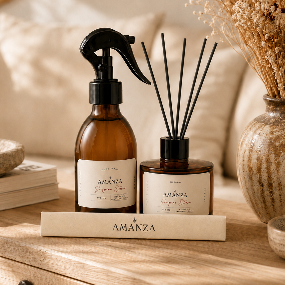Pack Mikado Difusor 200 ml + Home Spray 300 ml | Suspiro eterno