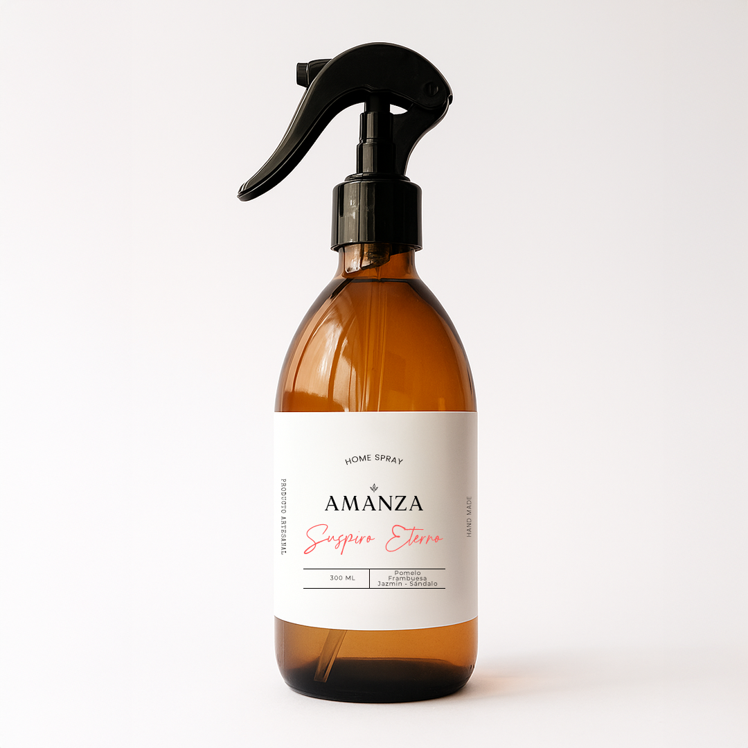 Home Spray Aromatizante 300 ml | Suspiro Eterno – Amanza | Fragancias ...