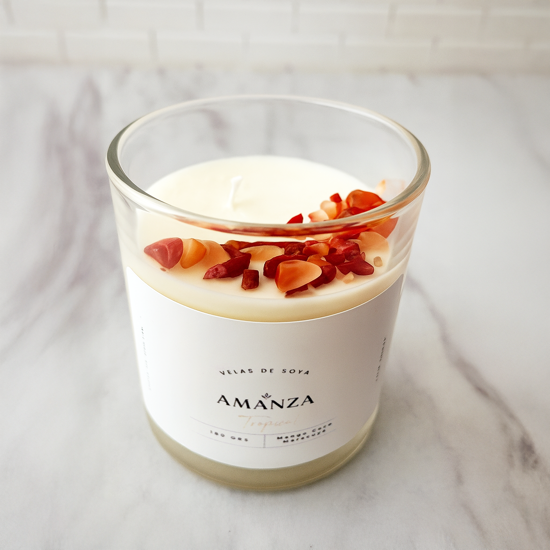 Vela de Soya Natural 180 gr | Tropical