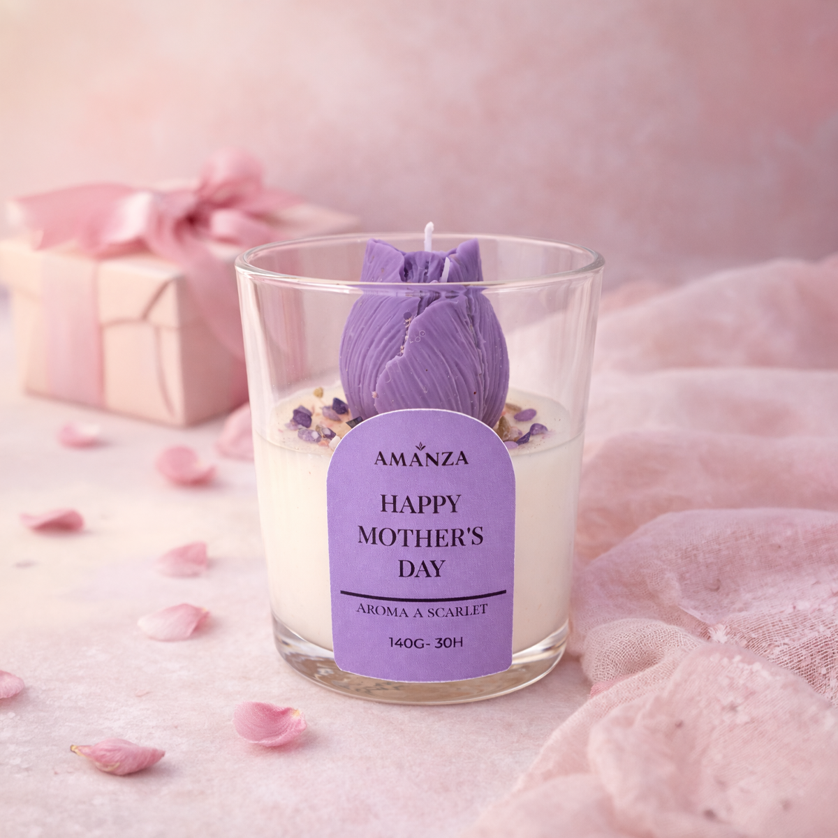 Vela Aromática "Tulip" Día de la Madre  | Amanza Chile
