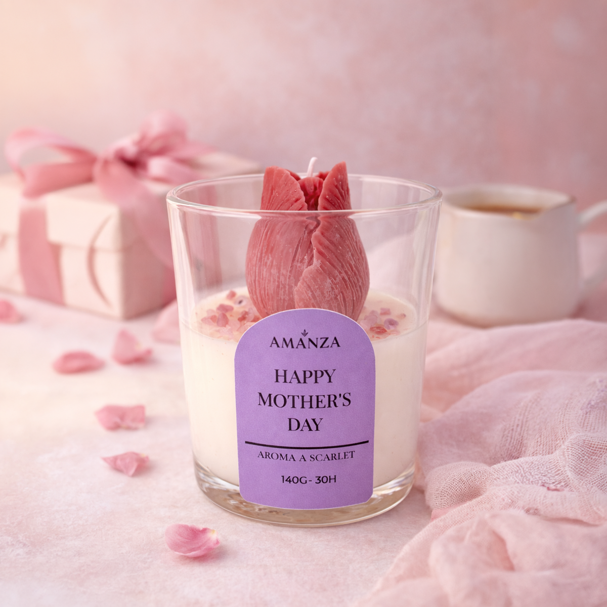 Vela Aromática "Tulip" Día de la Madre  | Amanza Chile