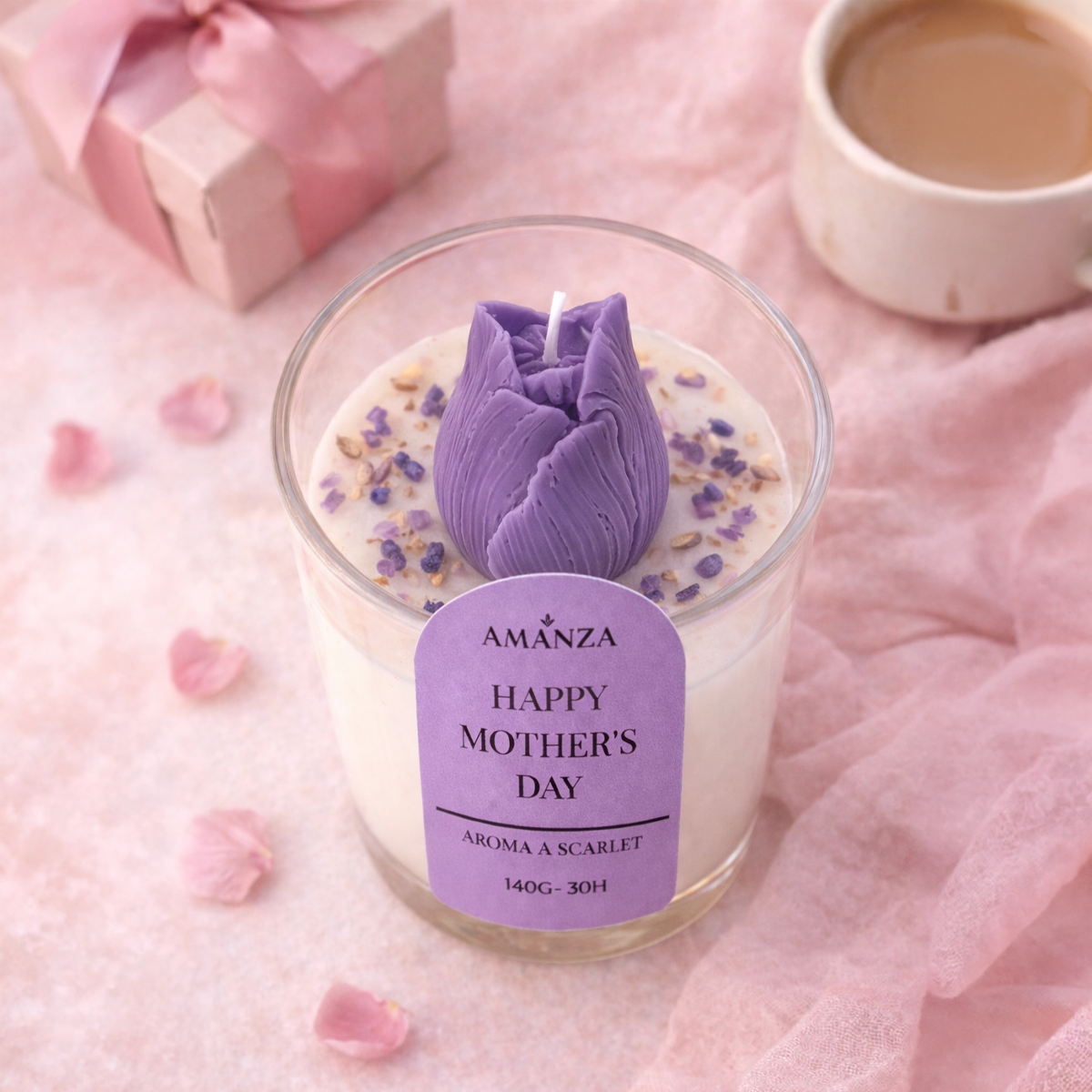 Vela Aromática "Tulip" Día de la Madre  | Amanza Chile